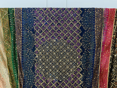 SMR7101 - Block Print Wedding Duppattas - Memsaab Online