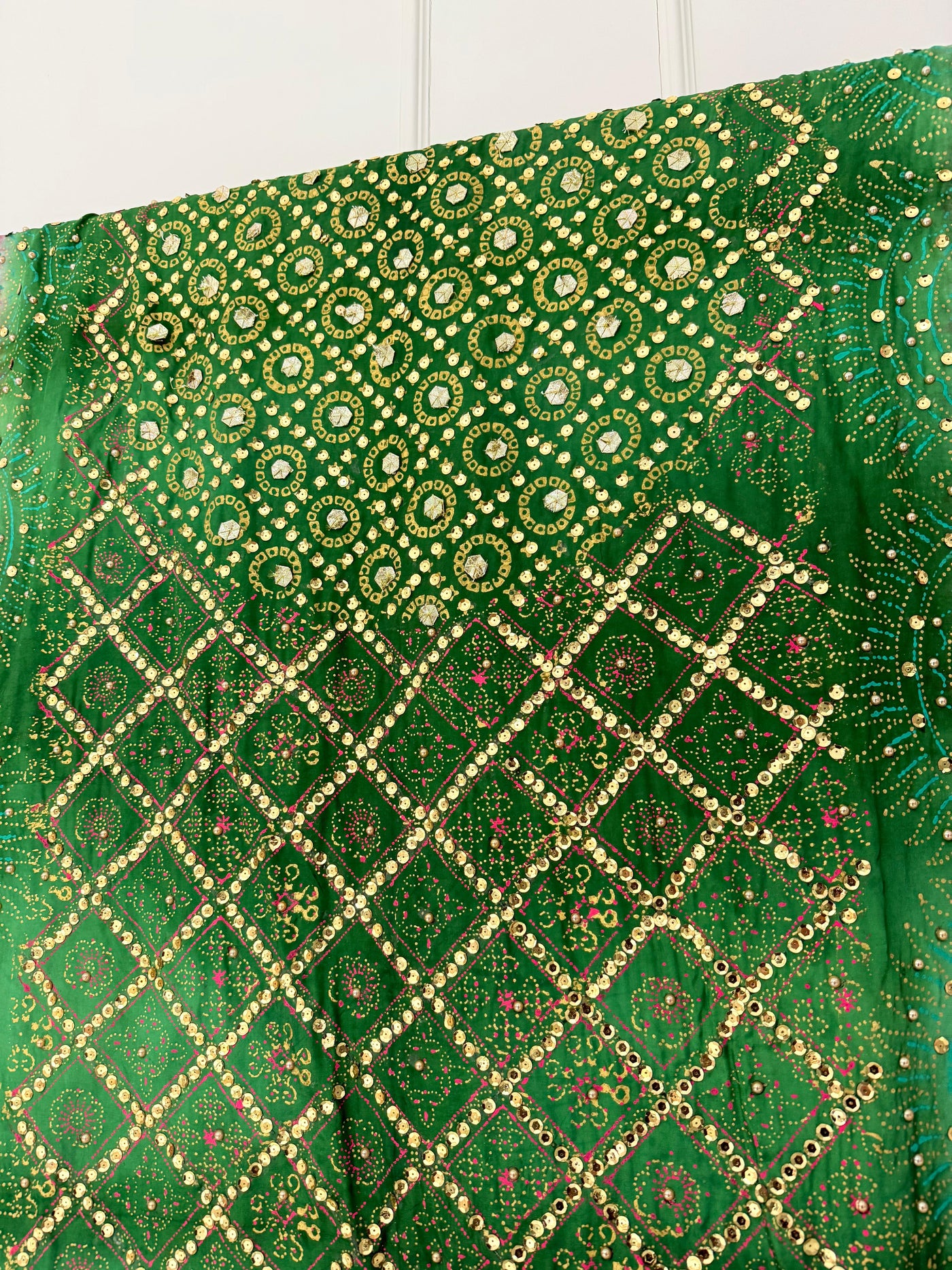 SMR7101 - Block Print Wedding Duppattas - Memsaab Online