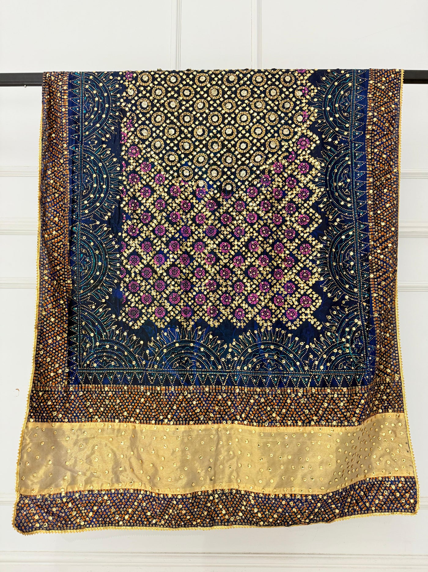 SMR7101 - Block Print Wedding Duppattas - Memsaab Online