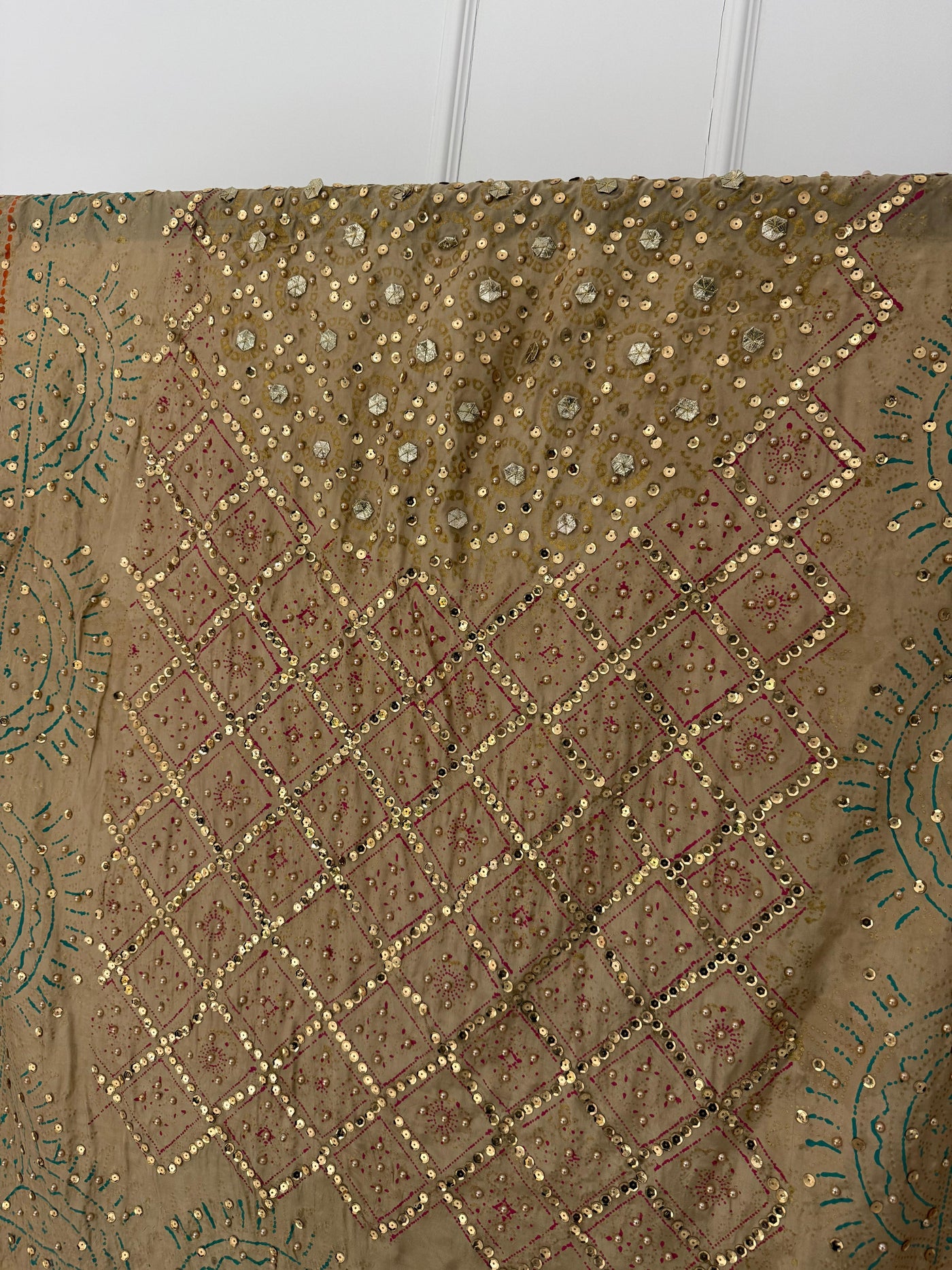 SMR7101 - Block Print Wedding Duppattas - Memsaab Online