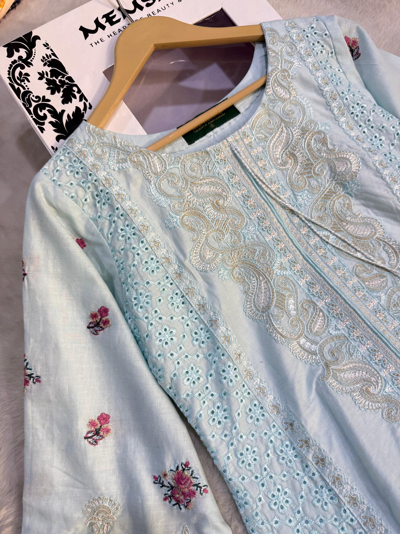 ATR-1136-Ferozi- Sehrish B Lux Cotton - Memsaab Online