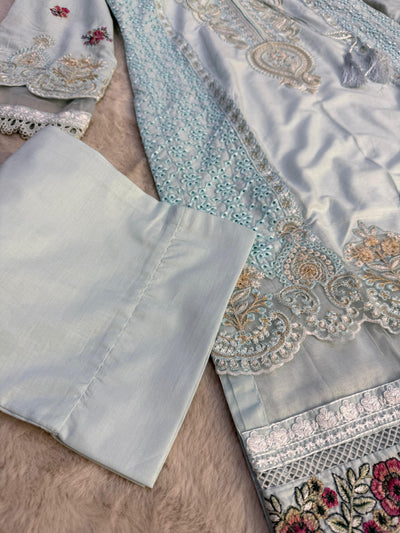 ATR-1136-Ferozi- Sehrish B Lux Cotton - Memsaab Online