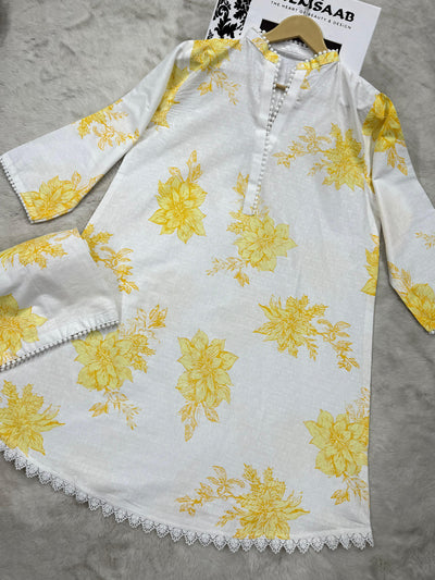 RBY-102 - RABIYA - Cotton 2 Piecce Co-ord Farshi - Memsaab Online