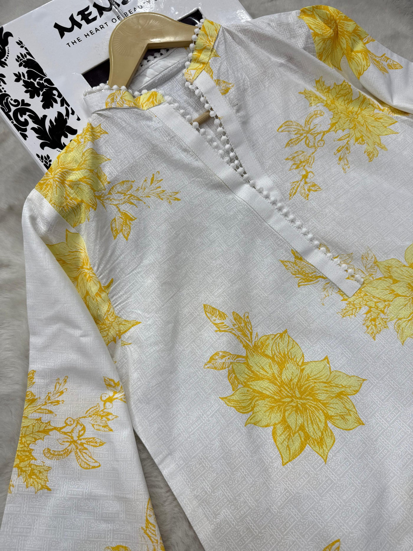 RBY-102 - RABIYA - Cotton 2 Piecce Co-ord Farshi - Memsaab Online