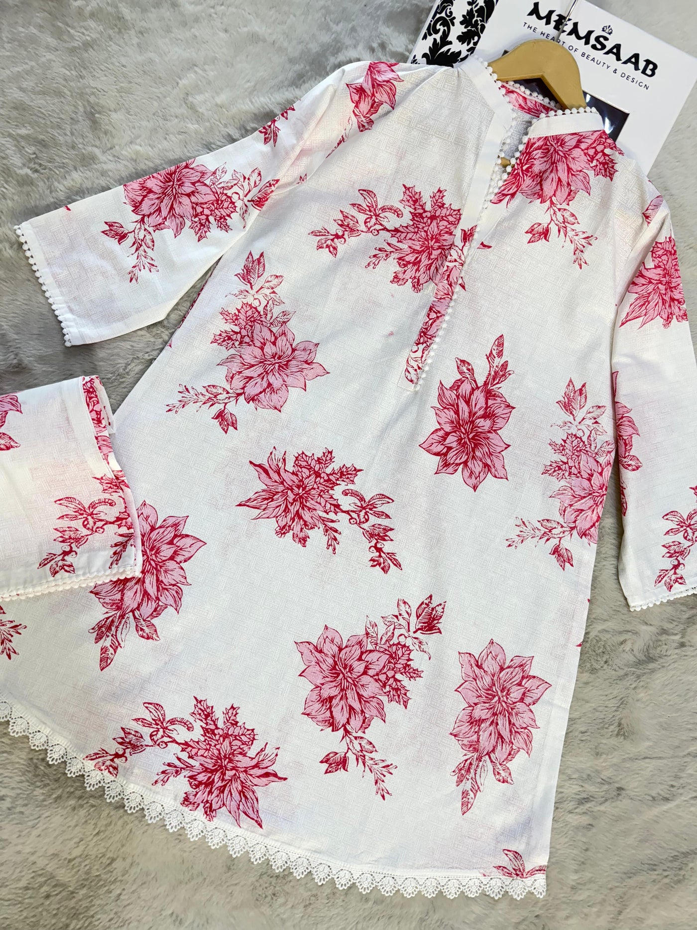 RBY-102 - RABIYA - Cotton 2 Piecce Co-ord Farshi - Memsaab Online