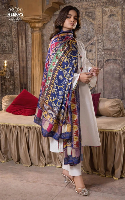 HSS-363- Readymade IVORY ROYALE Heeras Suit - Memsaab Online