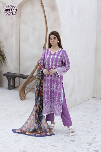 HSS-363- Readymade IVORY ROYALE Heeras Suit - Memsaab Online