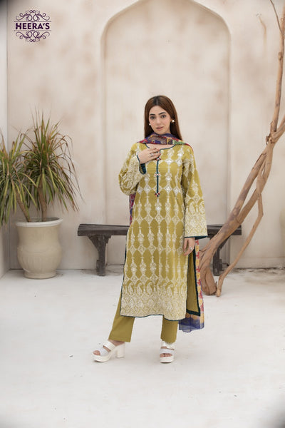 HSS-363- Readymade IVORY ROYALE Heeras Suit - Memsaab Online