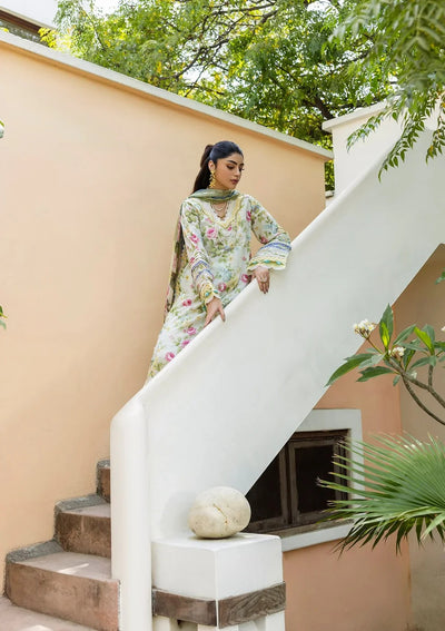 ELFECD-05-A-Gladiolus Grace-Readymade-Elaf Prints Collection 2025 - Memsaab Online