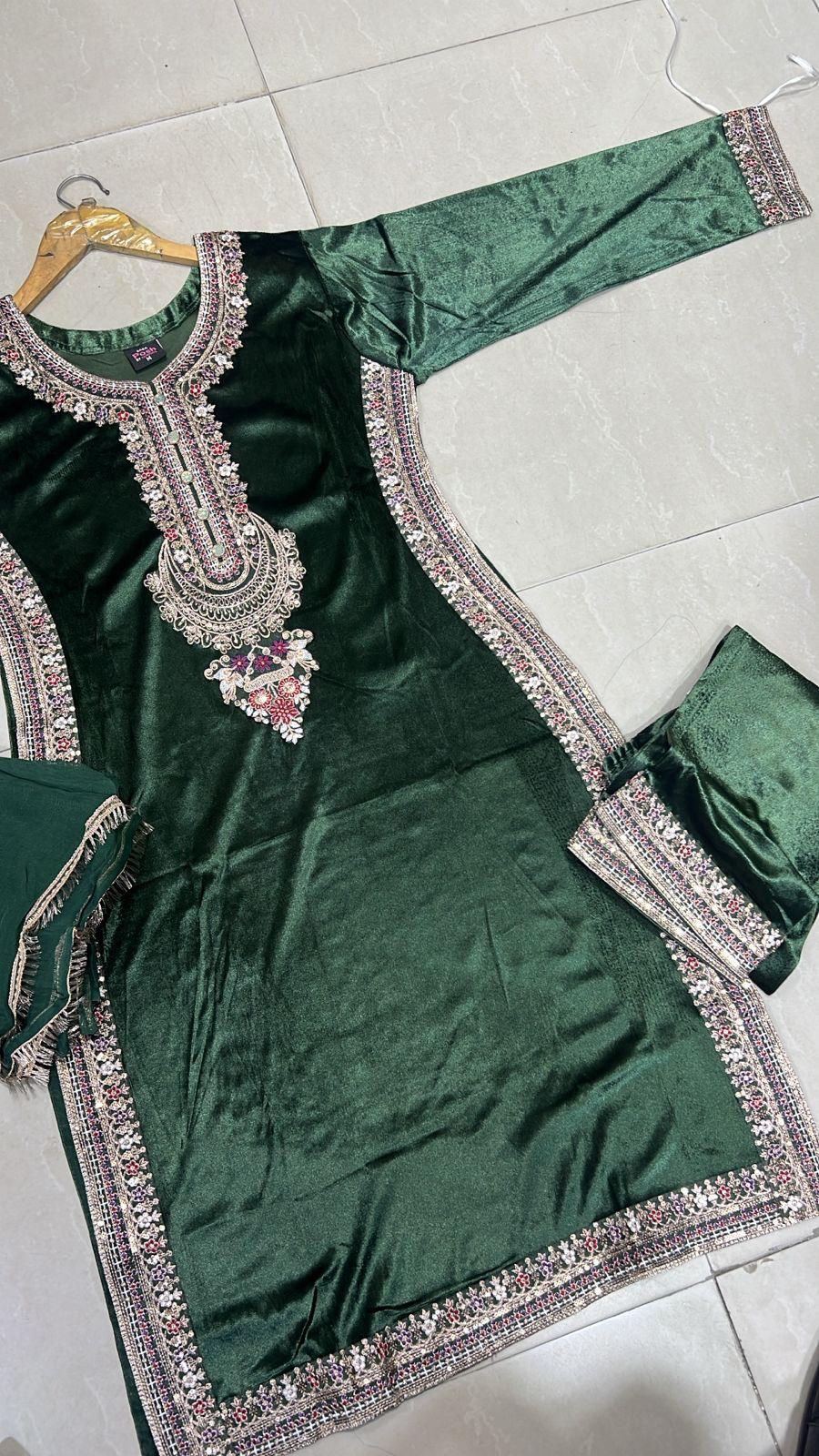 BPH-204 - Readymade Velvet Suit - Memsaab Online