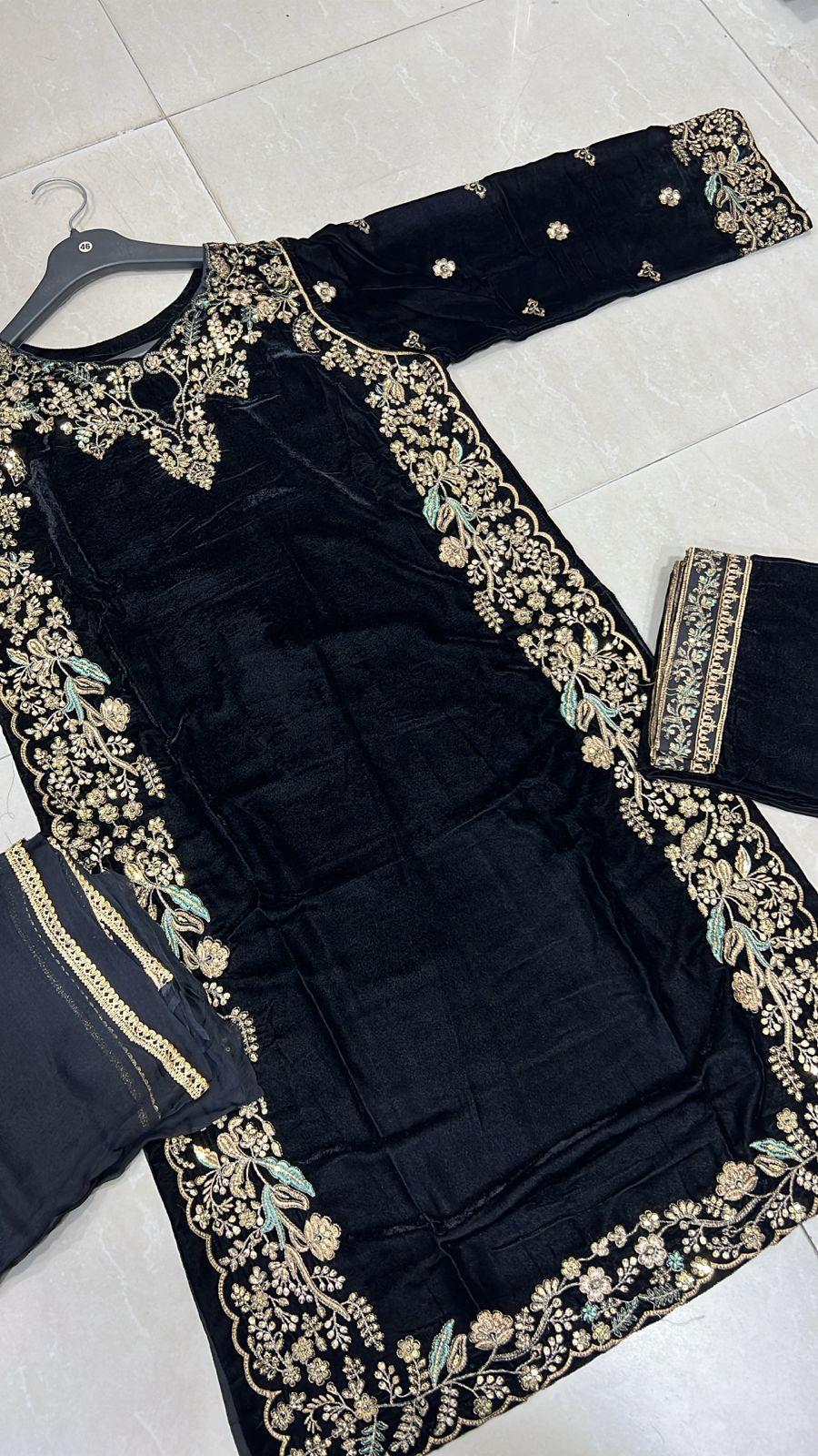 BPH-205 - Readymade Velvet Suit - Memsaab Online