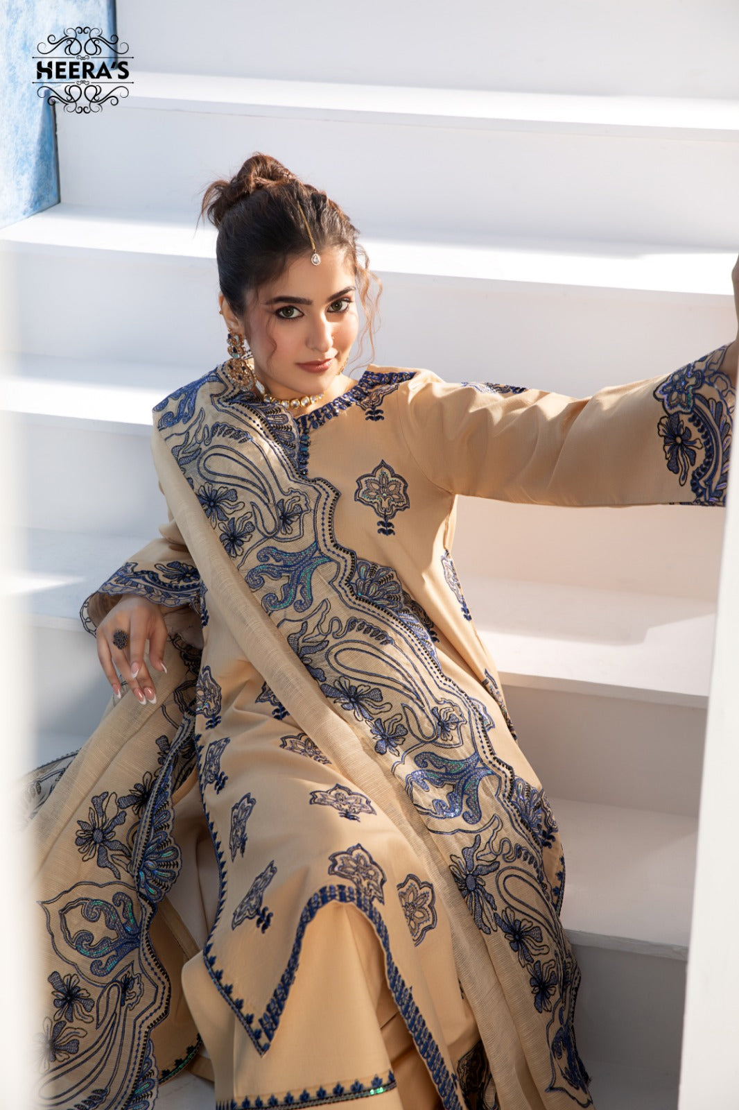 HSS-346- Readymade Heeras Suit - Memsaab Online