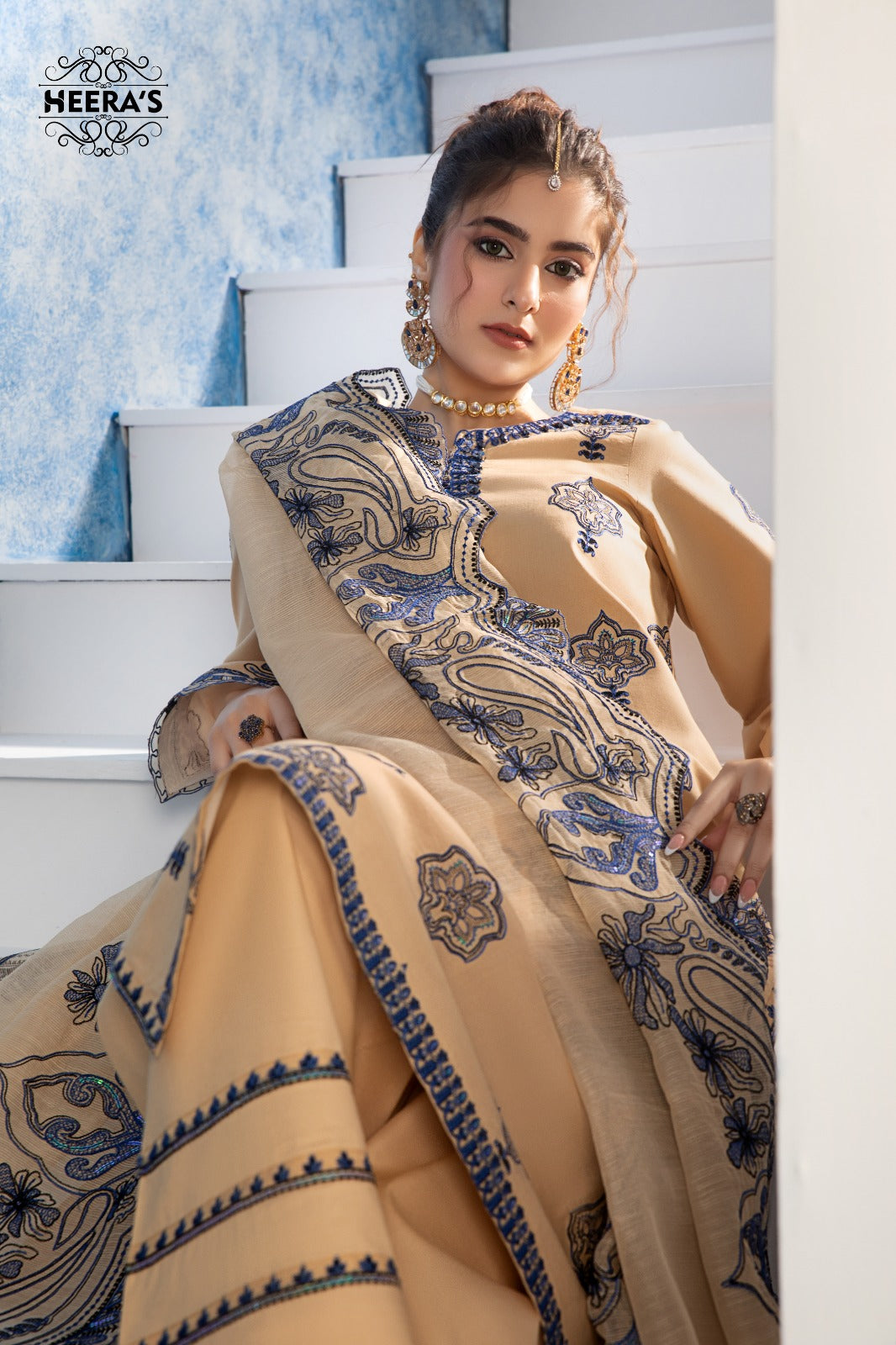 HSS-346- Readymade Heeras Suit - Memsaab Online