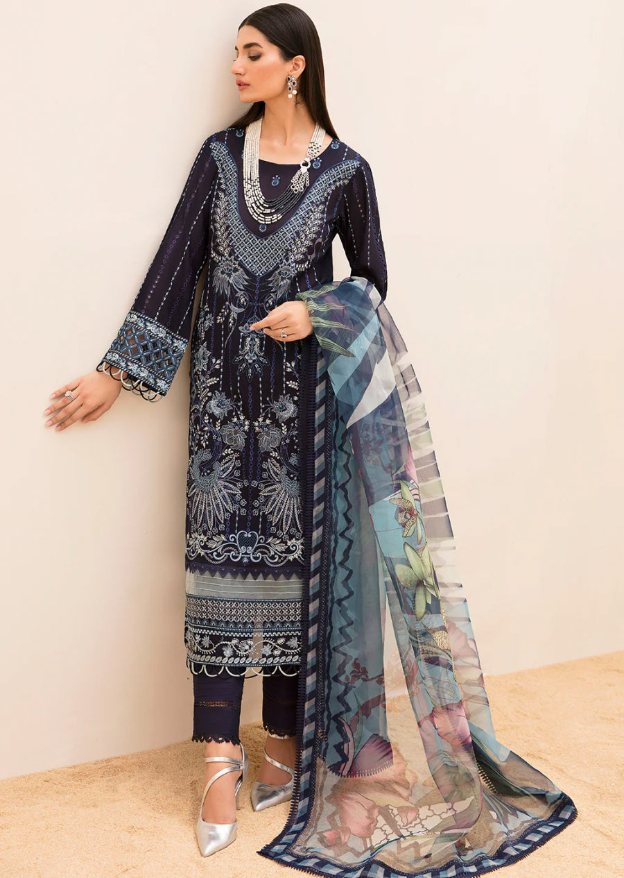 Z-707R Readymade Ramsha Andaaz Luxury Lawn - Memsaab Online