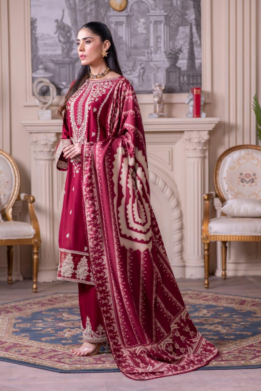 HRM23 - Readymade Memsaab Formal LINEN Suit 2025 - Memsaab Online