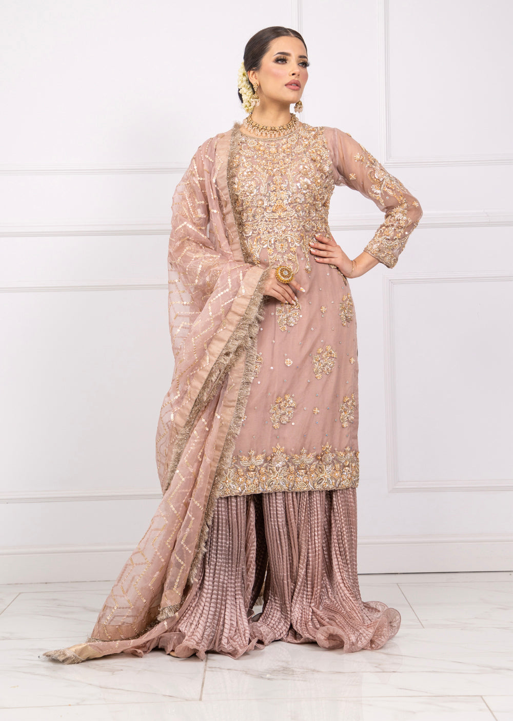 SRB1101 - AAQSA - Mauve Sehrish.B Designer - Memsaab Online