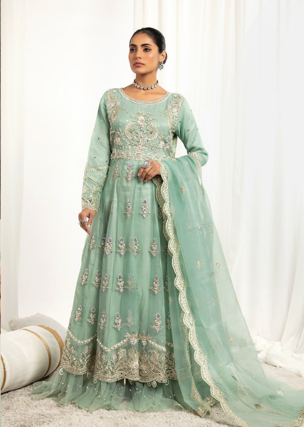 AL-3309 Readymade Zebaish Luxury Formal - Memsaab Online