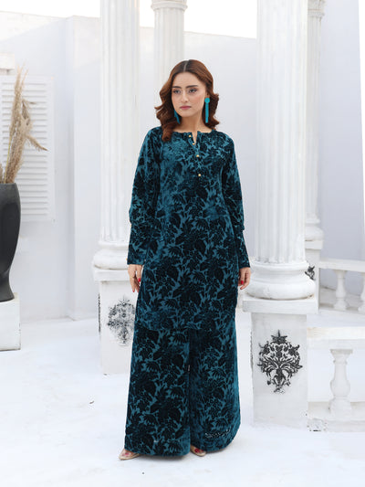 SFSH-10 - Readymade - LUXURY VELVET SUIT 2025 - Memsaab Online