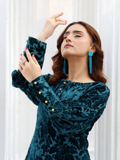 SFSH-10 - Readymade - LUXURY VELVET SUIT 2025 - Memsaab Online