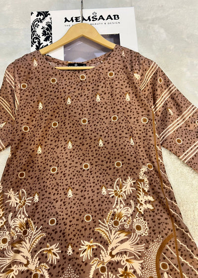 AMT45015-B Readymade Winter Dhanak Kurti - Memsaab Online