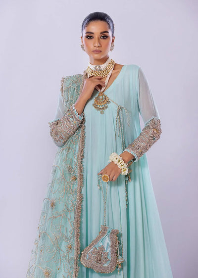 P-256 - Turquoise - Readymade - Basics by Khuda Baksh Creations 2024 - Memsaab Online