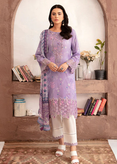 N-708 - Unstitched - Rangrez by Ramsha Luxury Lawn Vol 07 - Memsaab Online