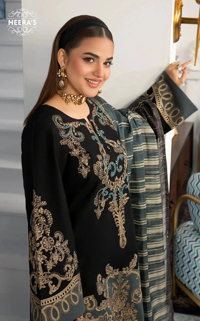 HSS-357- Readymade BLACK GOLD ROSELLA Heeras Suit - Memsaab Online
