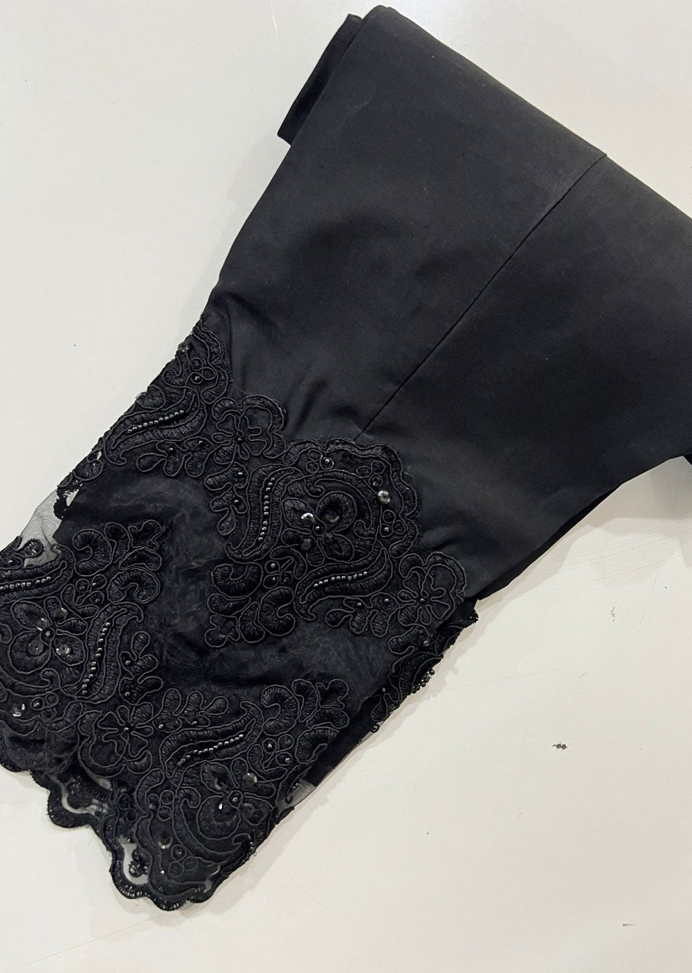 DXT504 Black Cotton Trousers - Memsaab Online
