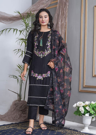 ASK802-B Readymade Cotton Suit - Memsaab Online