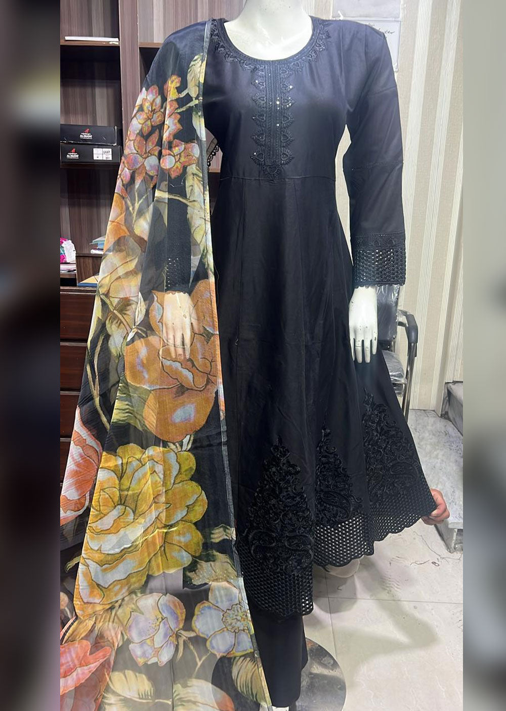 BPH-07 - Black - Readymade Posh Suit 2024 - Memsaab Online