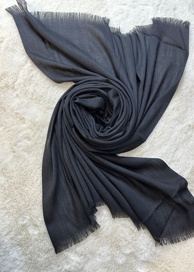 BB-801 Black Original Cotton High Quality Hijab - Memsaab Online