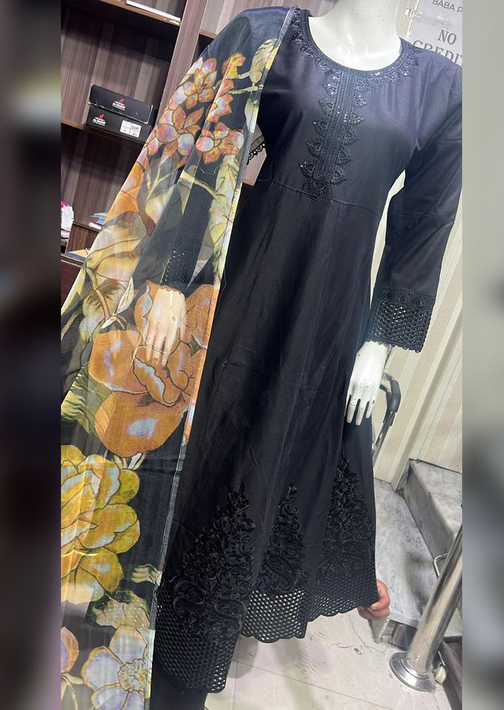 BPH-07 - Black - Readymade Posh Suit 2024 - Memsaab Online