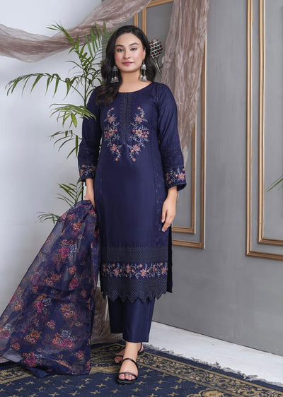 ASK804-C - Readymade Cotton Suit - Memsaab Online