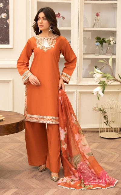 HRM-07 - Readymade Memsaab Formal Cotton Suit - Memsaab Online