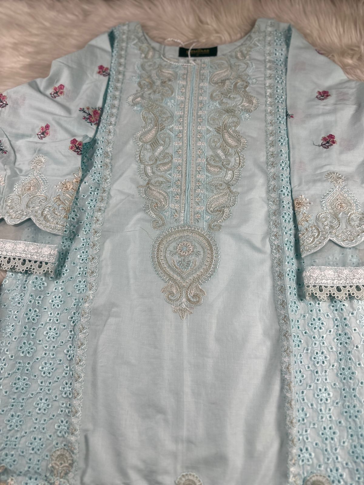 ATR-1136-Ferozi- Sehrish B Lux Cotton - Memsaab Online