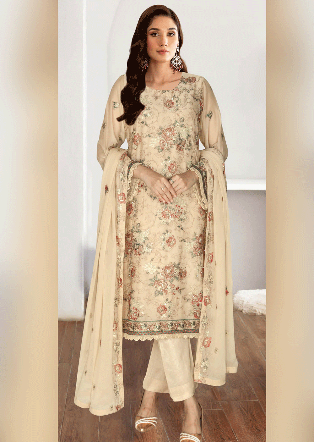 WA-401-B - Readymade - Ramsha Suit 2024 - Memsaab Online