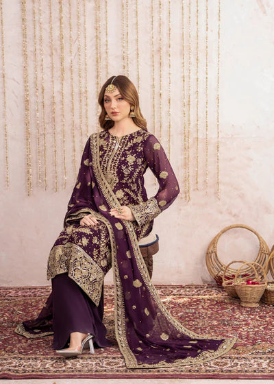 YZX6105-Alaya - Meeral Luxe - Readymade Organza Suit - Memsaab Online