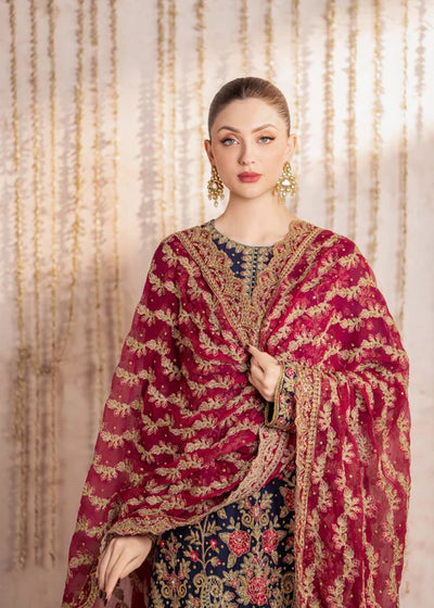 SFO8105-Mushk - Meeral Luxe - Readymade Organza Suit - Memsaab Online