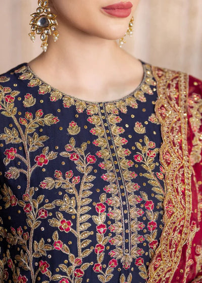 SFO8105-Mushk - Meeral Luxe - Readymade Organza Suit - Memsaab Online