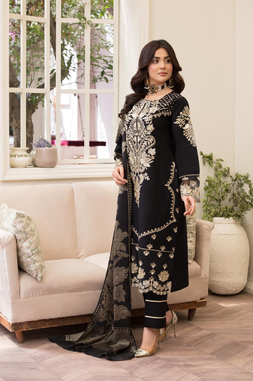 HRM-04 - Readymade Memsaab Formal Cotton Suit - Memsaab Online
