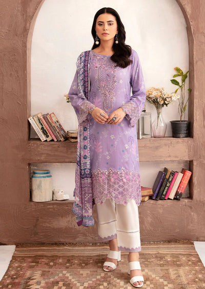 N-708 - Unstitched - Rangrez by Ramsha Luxury Lawn Vol 07 - Memsaab Online