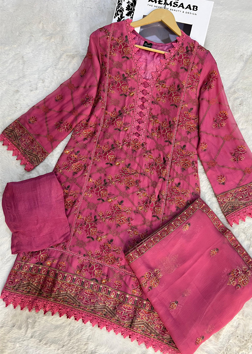 WA-365-D - Readymade - Ramsha Suit 2024 - Memsaab Online