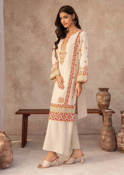 MSBMT-24 -Dilruba - Off White - Readymade Outfit - 1 Piece Suit 2025 - Memsaab Online