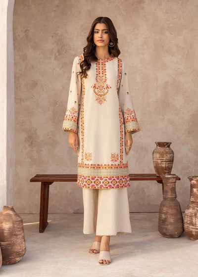 MSBMT-24 -Dilruba - Off White - Readymade Outfit - 1 Piece Suit 2025 - Memsaab Online