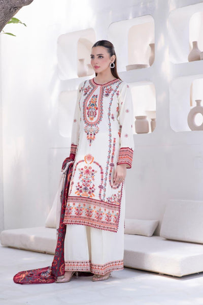HRM19 - Readymade Memsaab Formal LINEN Suit 2025 - Memsaab Online