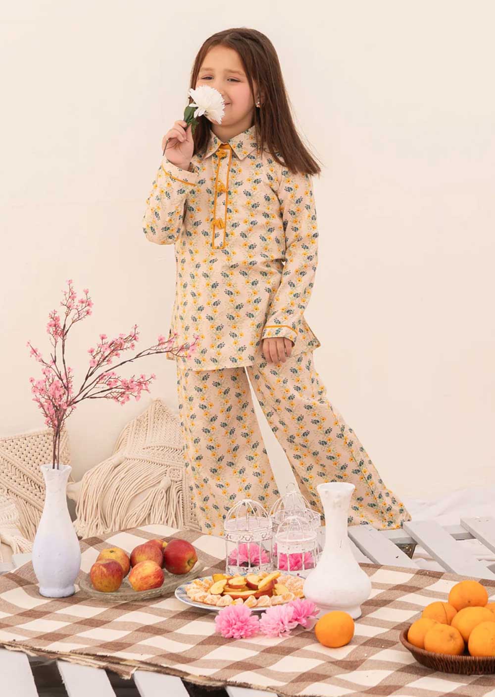 Esbell - Readymade Kids Suit by Garnet 2024 - Memsaab Online