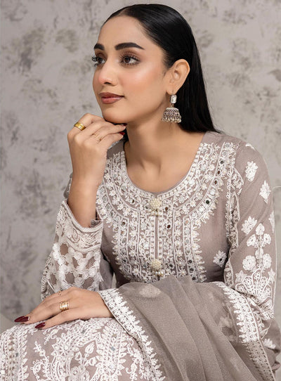 RGZ7103 - Rangz Organza Suit - Memsaab Online