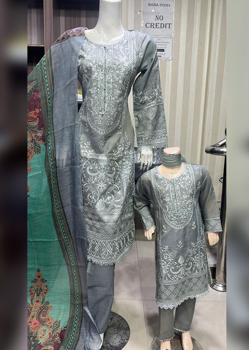 BPH-05-B - Readymade - Mummy & Me Linen Suit - Memsaab Online