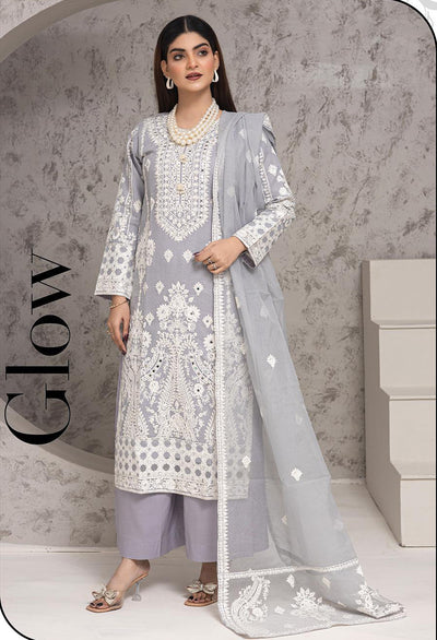 RGZ7103 - Rangz Organza Suit - Memsaab Online