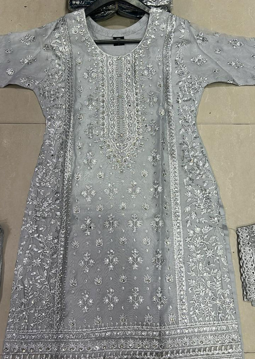 BP1206 - Grey - Readymade Posh Suit 2024 - Memsaab Online